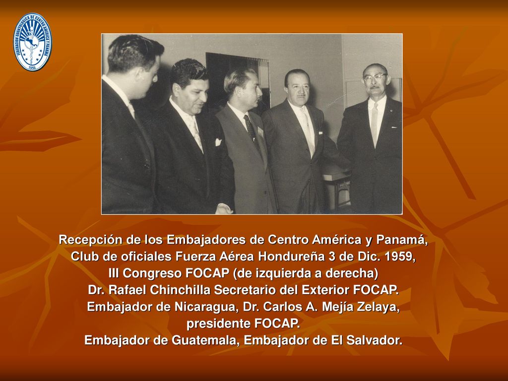 Recepción de los Embajadores de Centro América y Panamá,