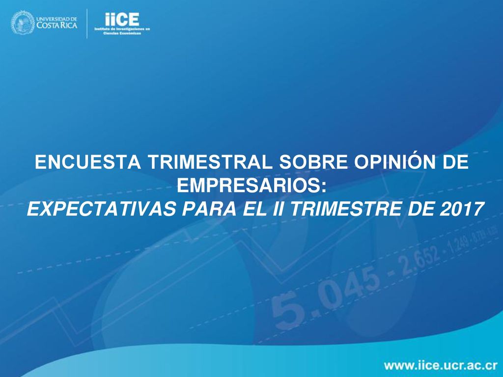 Encuesta Trimestral sobre Opinión de Empresarios: Expectativas para el II trimestre de 2017