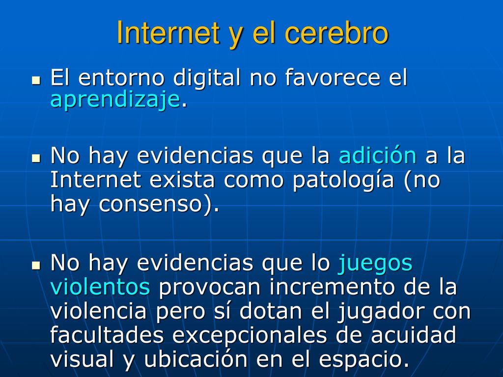 Internet y el cerebro El entorno digital no favorece el aprendizaje.