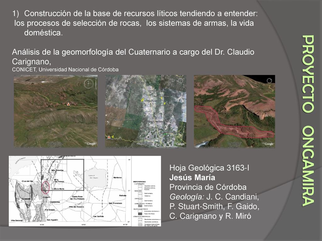 Construcción de la base de recursos líticos tendiendo a entender:
