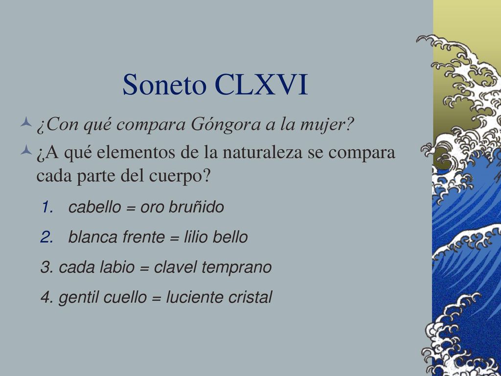 Soneto CLXVI ¿Con qué compara Góngora a la mujer