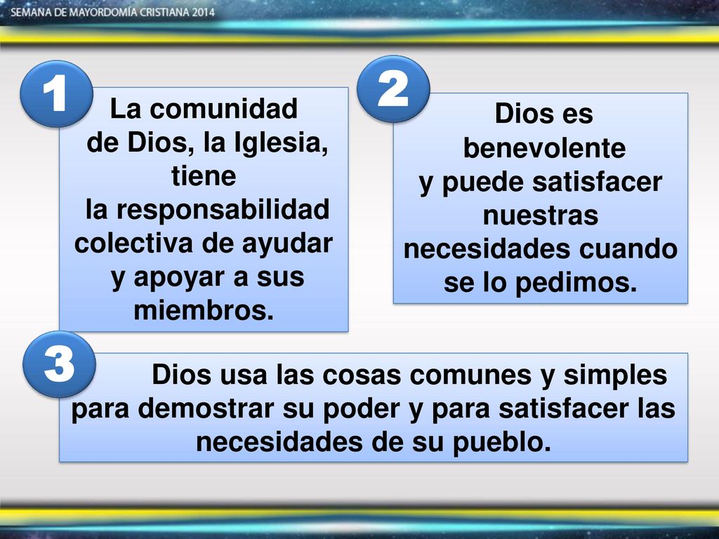 2 1 3 La comunidad Dios es de Dios, la Iglesia, tiene benevolente