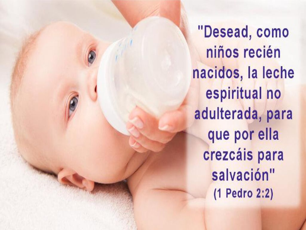 Por eso debemos de desear la palabra de Dios. I Pedro.2:2.