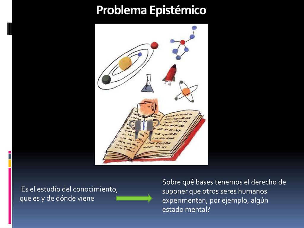 Problema Epistémico Sobre qué bases tenemos el derecho de suponer que otros seres humanos experimentan, por ejemplo, algún estado mental