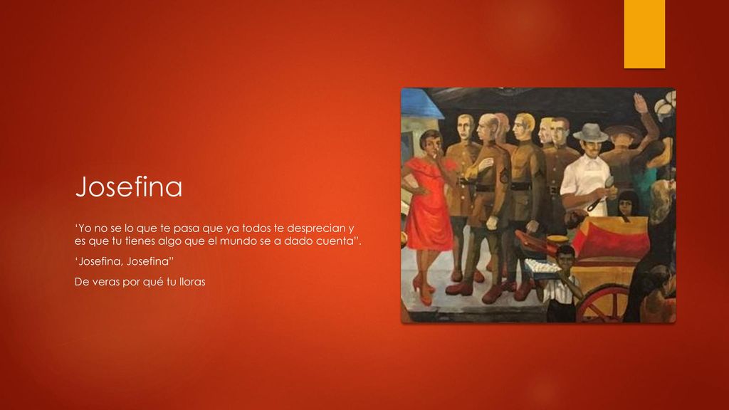 Josefina ‘Yo no se lo que te pasa que ya todos te desprecian y es que tu tienes algo que el mundo se a dado cuenta .