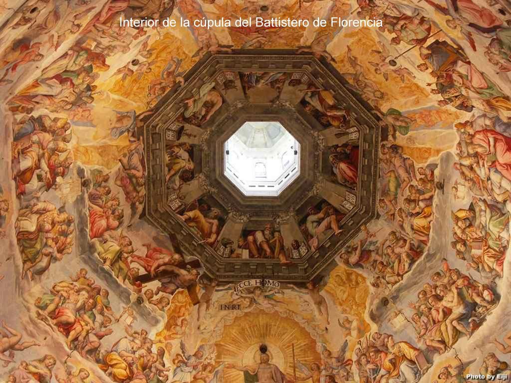 Interior de la cúpula del Battistero de Florencia