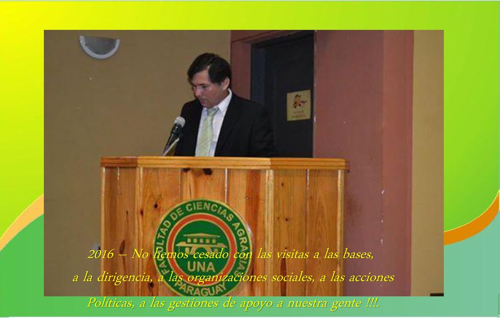2016 – No hemos cesado con las visitas a las bases,
