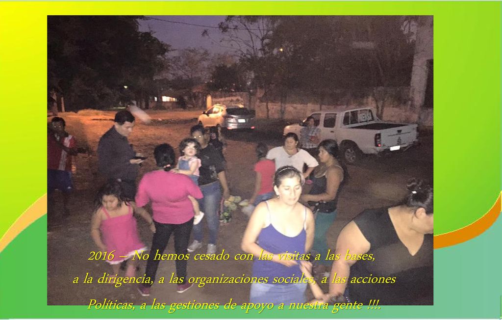 2016 – No hemos cesado con las visitas a las bases,