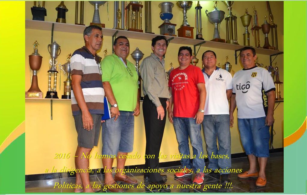 2016 – No hemos cesado con las visitas a las bases,