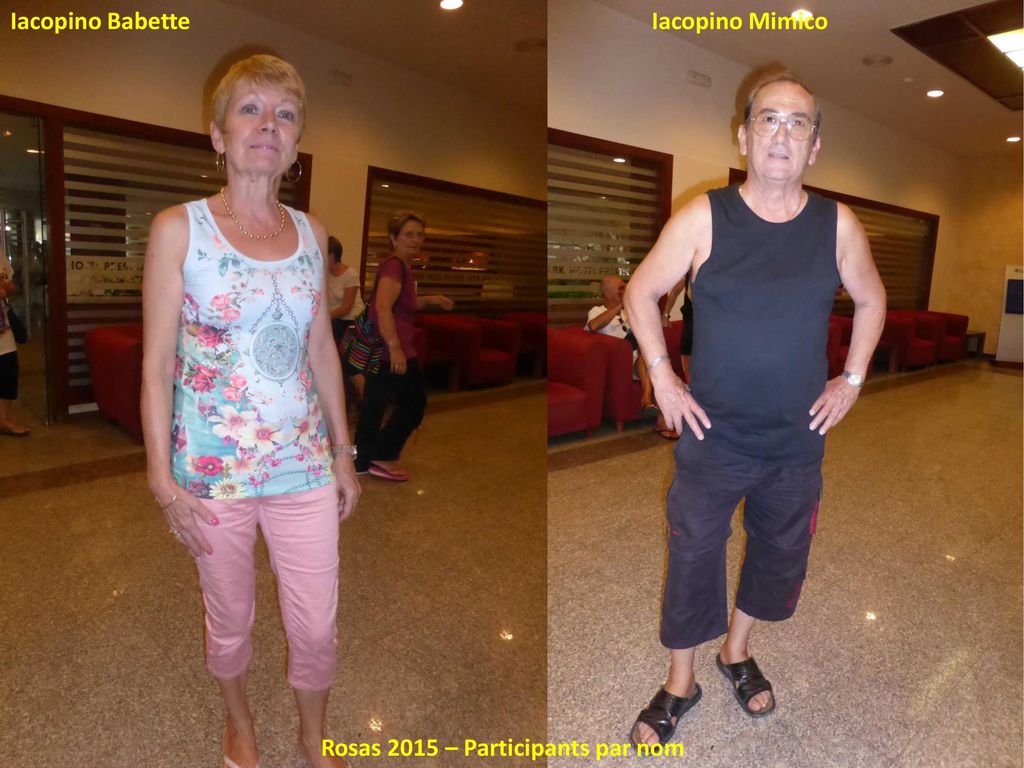 Iacopino Babette Iacopino Mimico Rosas 2015 – Participants par nom