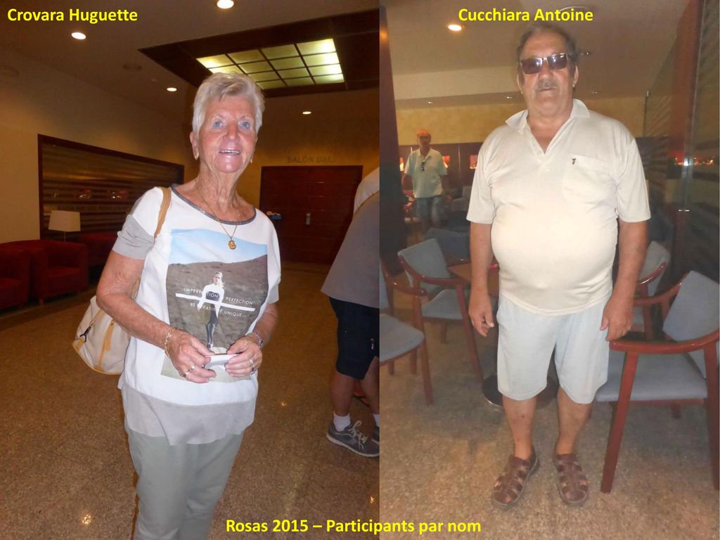 Crovara Huguette Cucchiara Antoine Rosas 2015 – Participants par nom