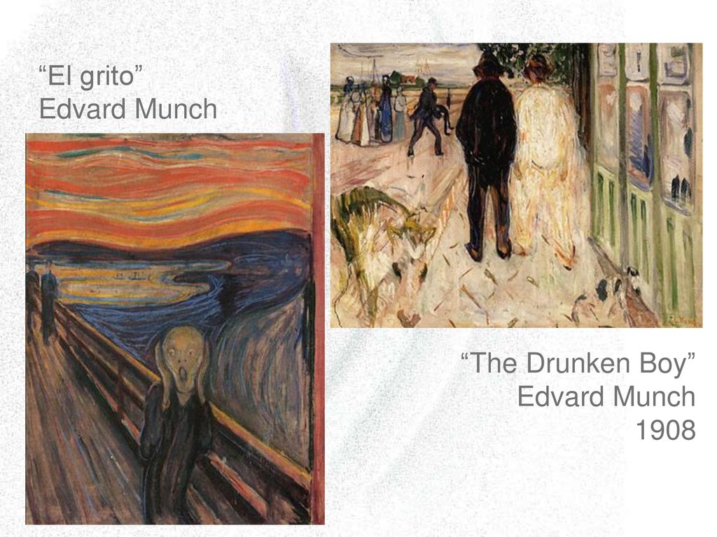 El grito Edvard Munch The Drunken Boy Edvard Munch 1908