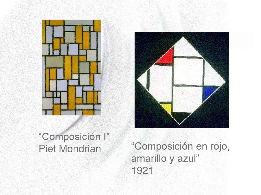 Composición I Piet Mondrian Composición en rojo, amarillo y azul 1921.