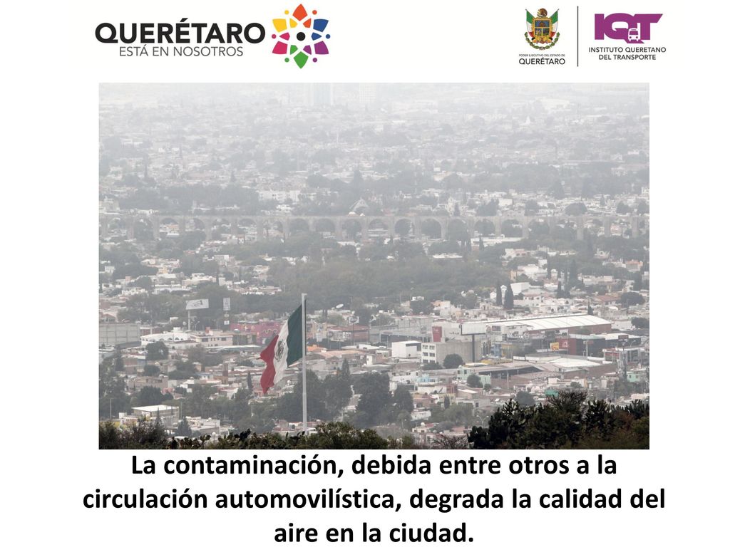 La contaminación, debida entre otros a la circulación automovilística, degrada la calidad del aire en la ciudad.
