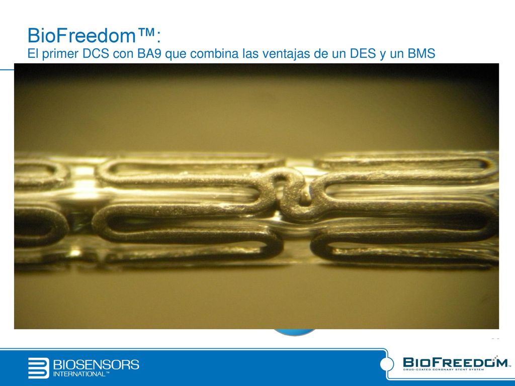 BioFreedom™: El primer DCS con BA9 que combina las ventajas de un DES y un BMS