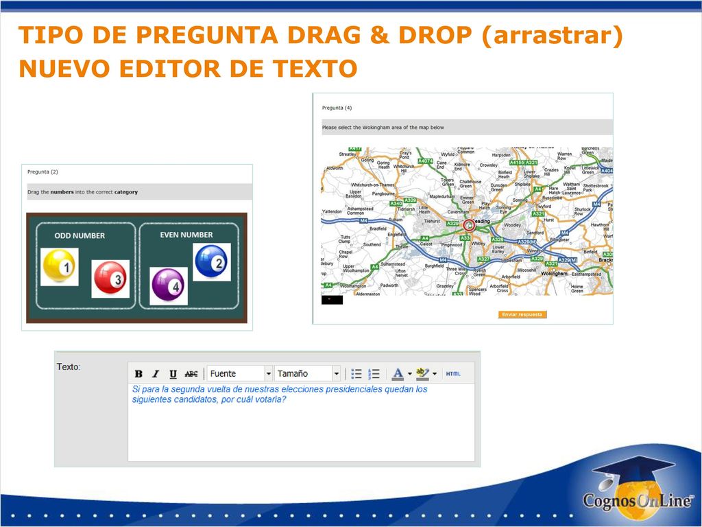 TIPO DE PREGUNTA DRAG & DROP (arrastrar)