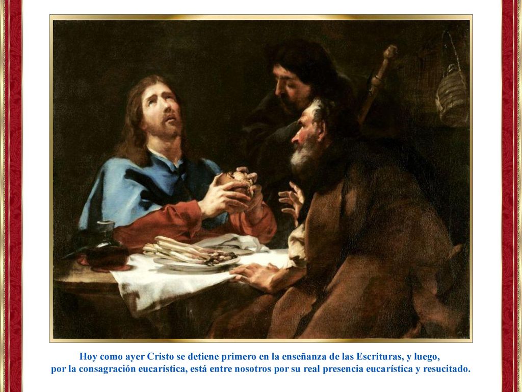 Hoy como ayer Cristo se detiene primero en la enseñanza de las Escrituras, y luego,