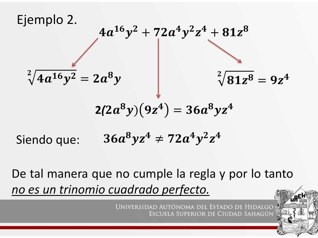 Trinomio Cuadrado Perfecto Ppt Descargar