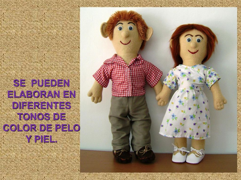 SE PUEDEN ELABORAN EN DIFERENTES TONOS DE COLOR DE PELO Y PIEL.