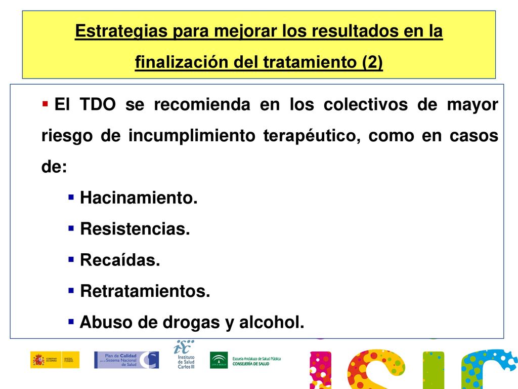 Estrategias para mejorar los resultados en la finalización del tratamiento (2)