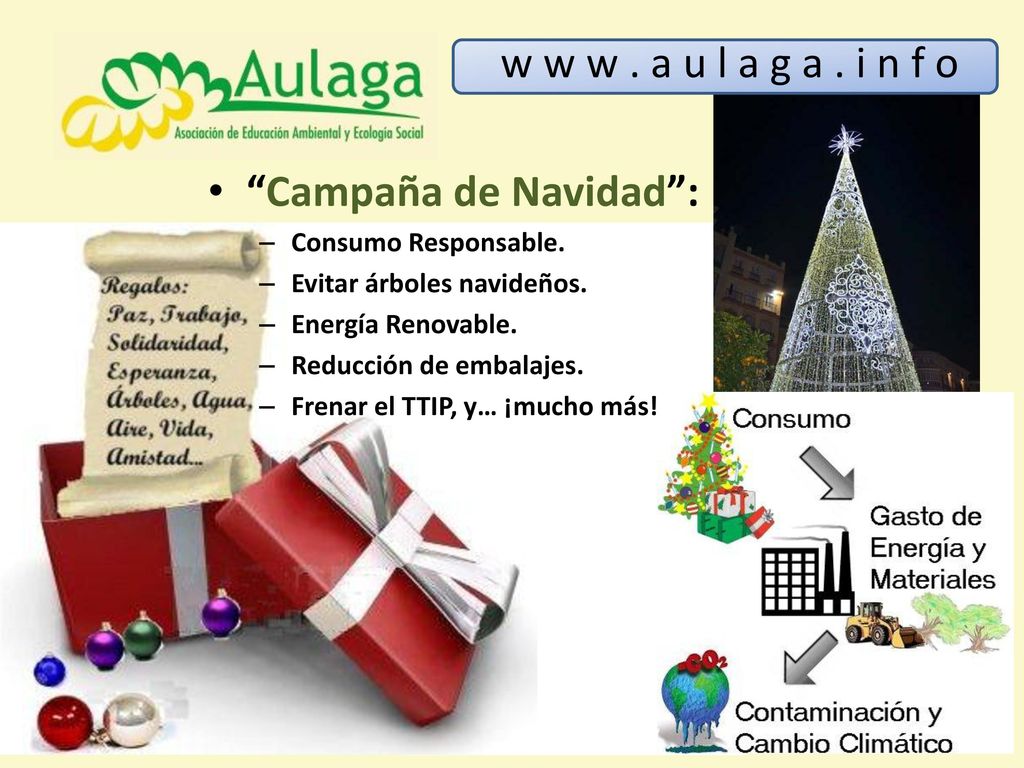 w w w . a u l a g a . i n f o Campaña de Navidad :