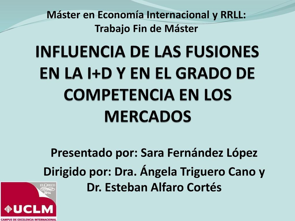 Máster en Economía Internacional y RRLL: Trabajo Fin de Máster
