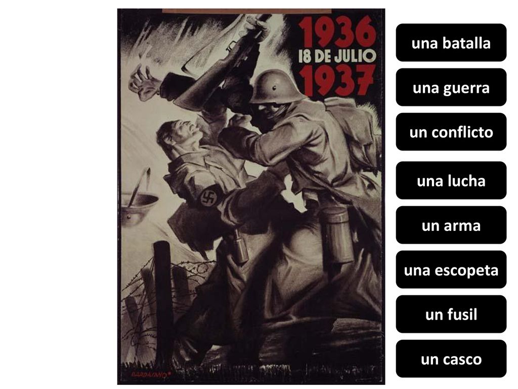 una batalla una guerra un conflicto una lucha un arma una escopeta un fusil un casco