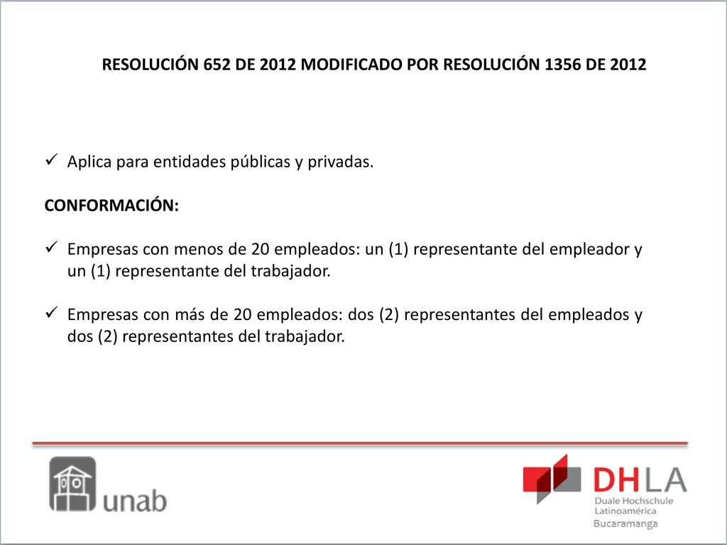 RESOLUCIÓN 652 DE 2012 MODIFICADO POR RESOLUCIÓN 1356 DE 2012