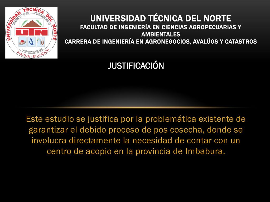 Universidad técnica del norte FACULTAD DE INGENIERÍA EN CIENCIAS AGROPECUARIAS Y AMBIENTALES CARRERA DE INGENIERÍA EN AGRONEGOCIOS, AVALÚOS Y CATASTROS