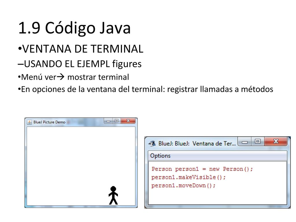 1.9 Código Java VENTANA DE TERMINAL USANDO EL EJEMPL figures