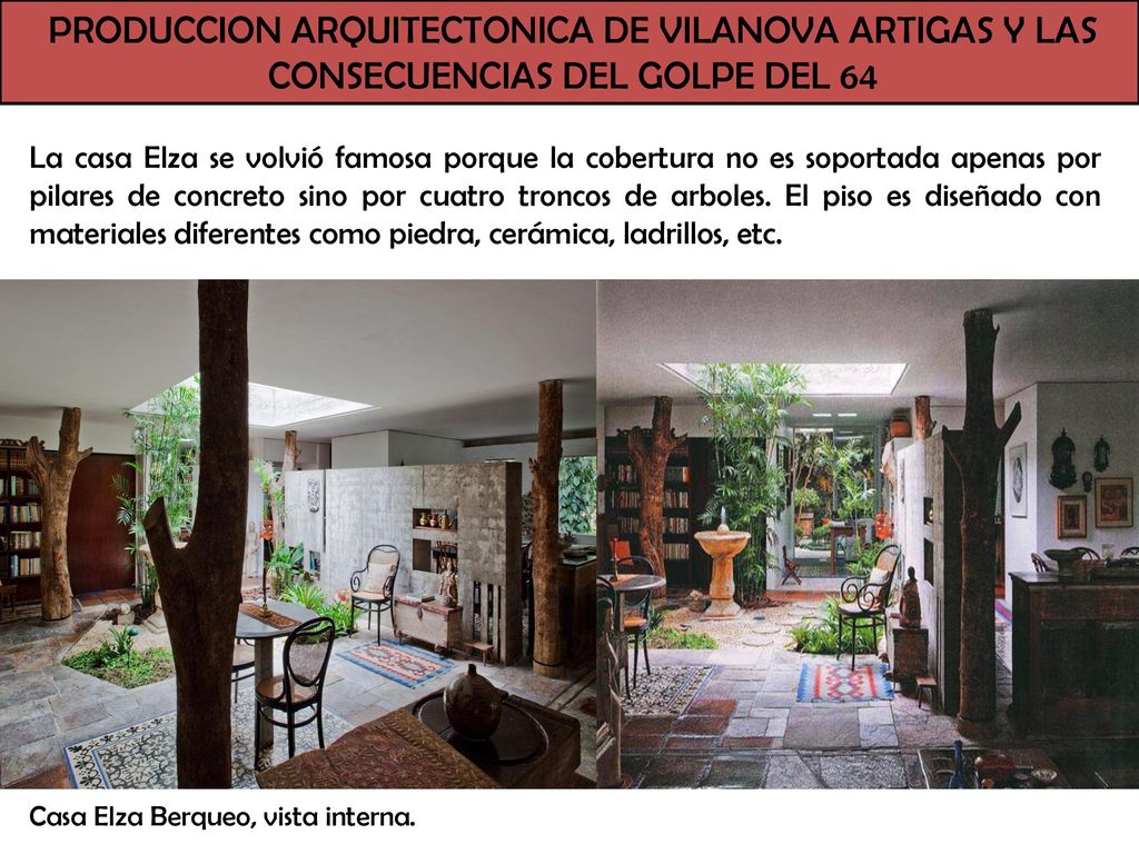 PRODUCCION ARQUITECTONICA DE VILANOVA ARTIGAS Y LAS CONSECUENCIAS DEL GOLPE DEL 64