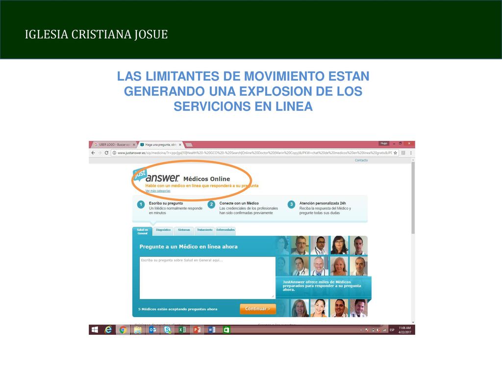 LAS LIMITANTES DE MOVIMIENTO ESTAN GENERANDO UNA EXPLOSION DE LOS SERVICIONS EN LINEA