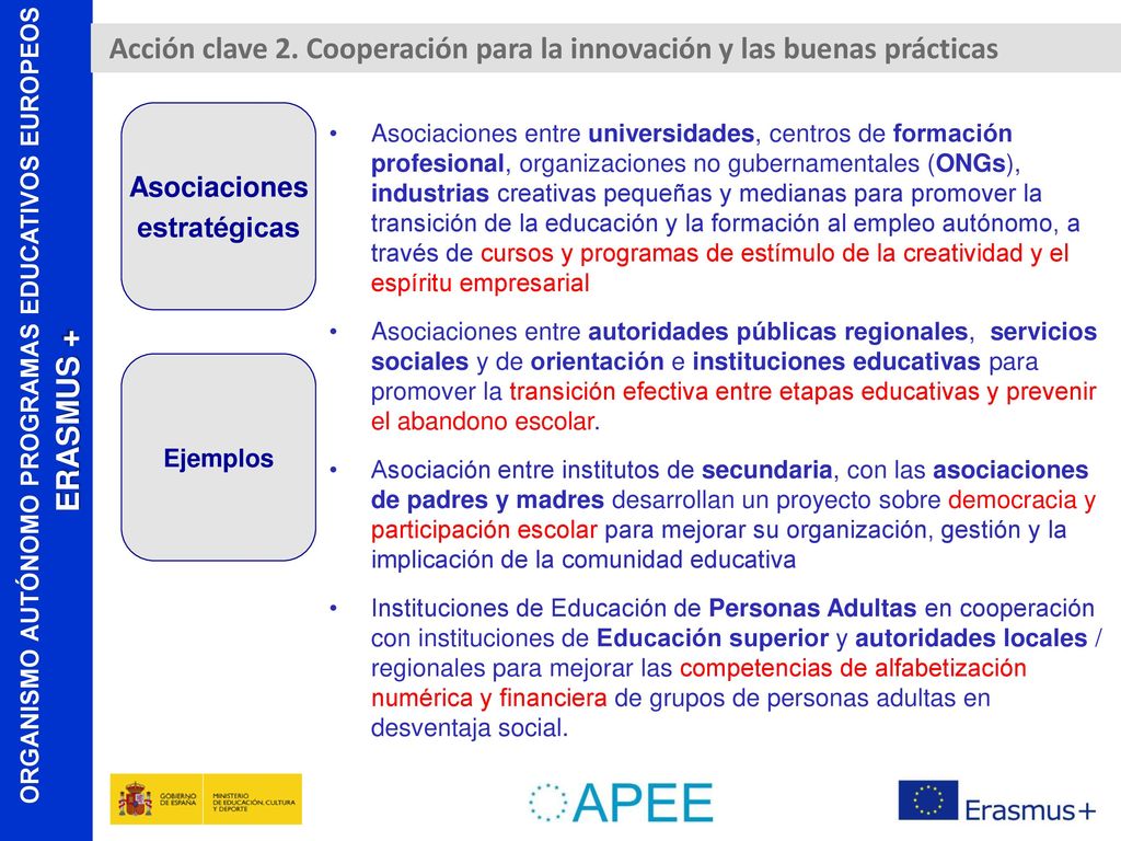 Acción clave 2. Cooperación para la innovación y las buenas prácticas