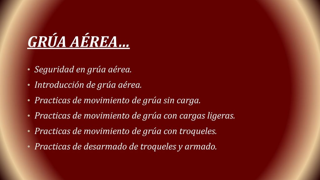 Grúa aérea… Seguridad en grúa aérea. Introducción de grúa aérea.