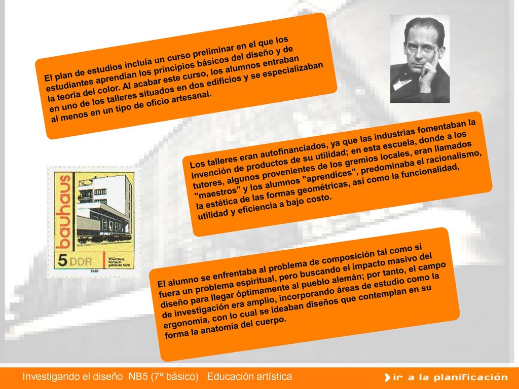 El plan de estudios incluía un curso preliminar en el que los