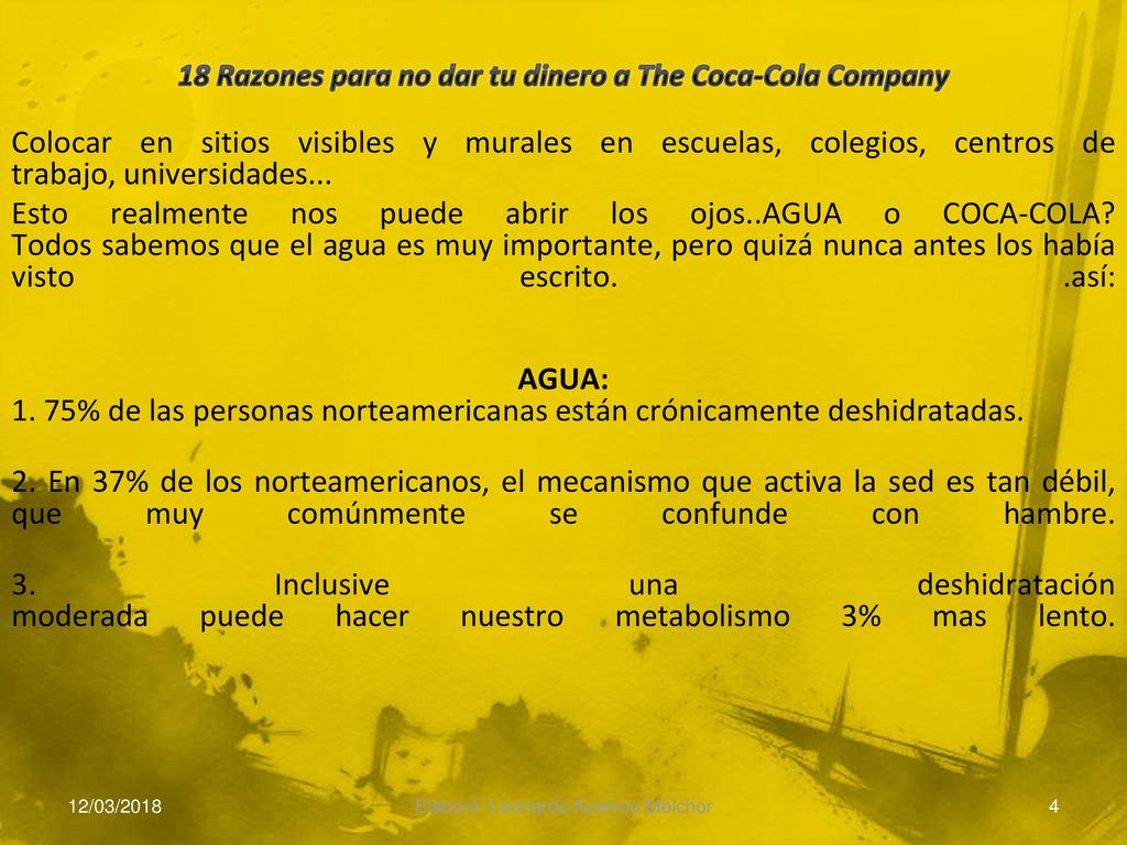 18 Razones para no dar tu dinero a The Coca-Cola Company