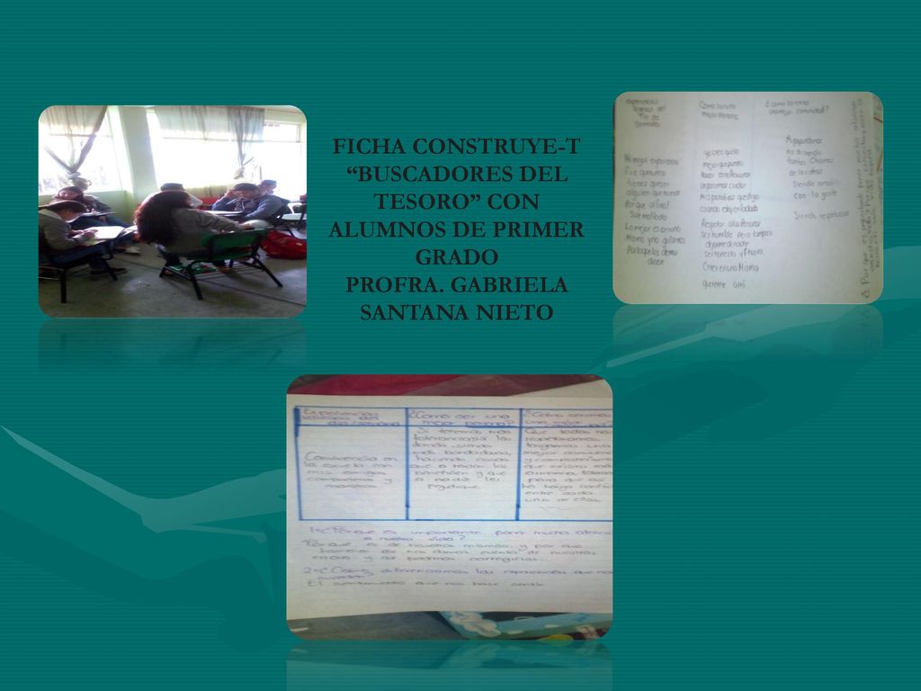 FICHA CONSTRUYE-T BUSCADORES DEL TESORO CON ALUMNOS DE PRIMER GRADO