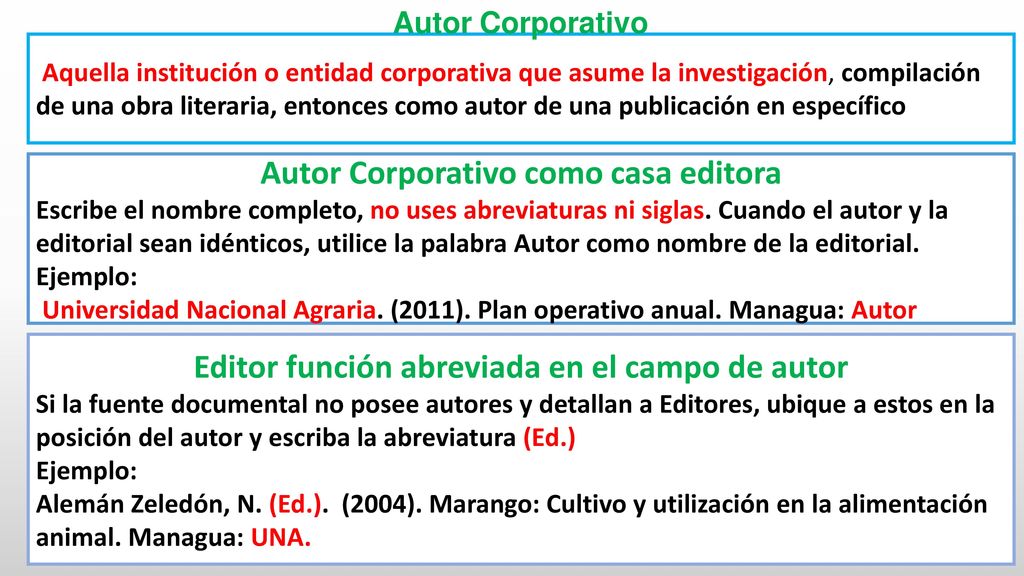 Autor Corporativo como casa editora
