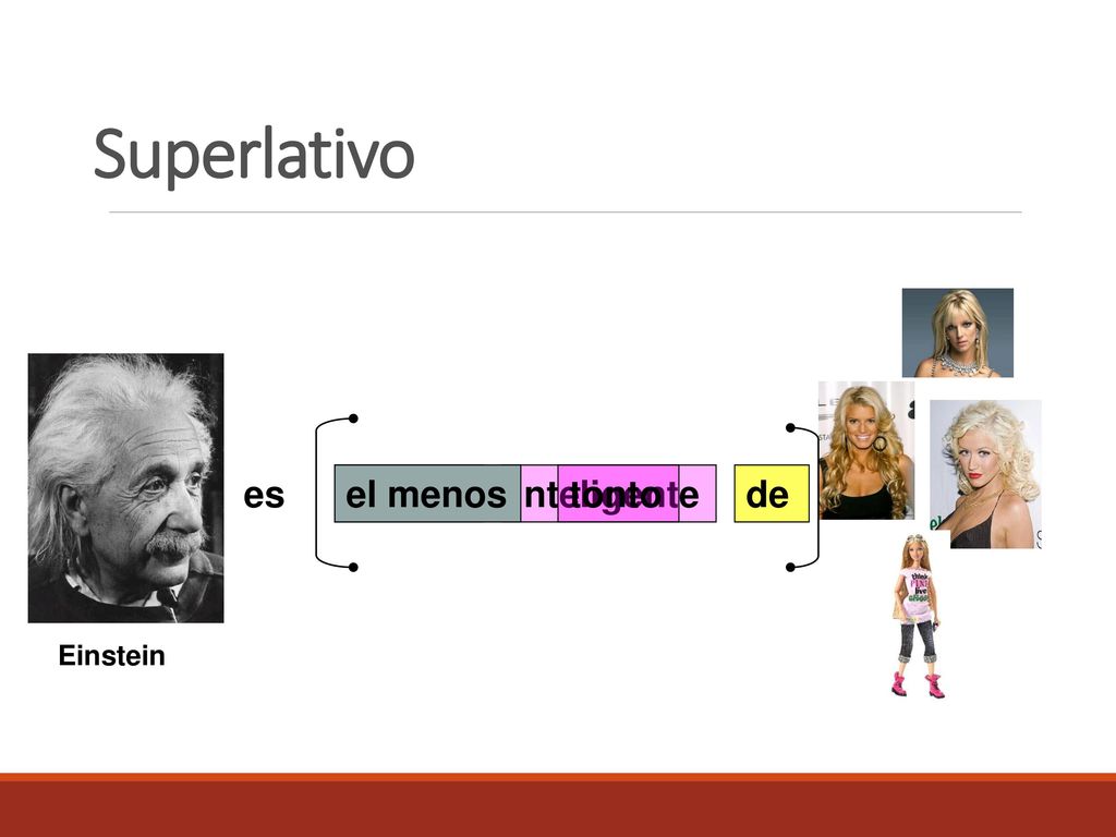 Superlativo es el menos el más inteligente tonto de Einstein