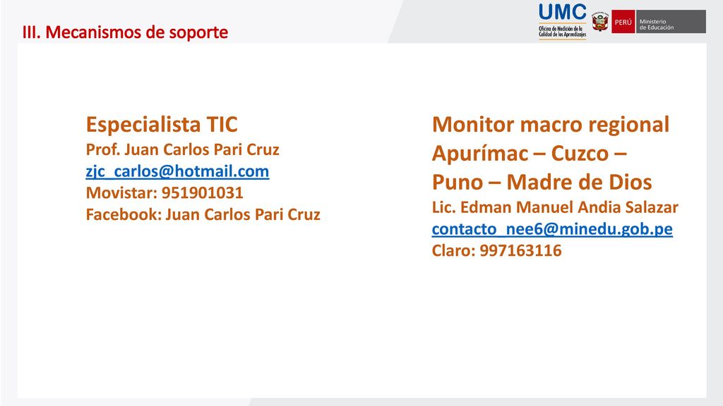 Monitor macro regional Apurímac – Cuzco – Puno – Madre de Dios