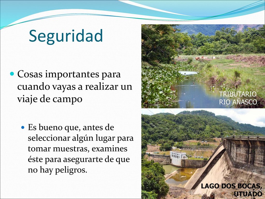 Seguridad Cosas importantes para cuando vayas a realizar un viaje de campo.