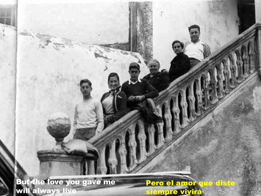 But the love you gave me will always live Pero el amor que diste siempre vivirá