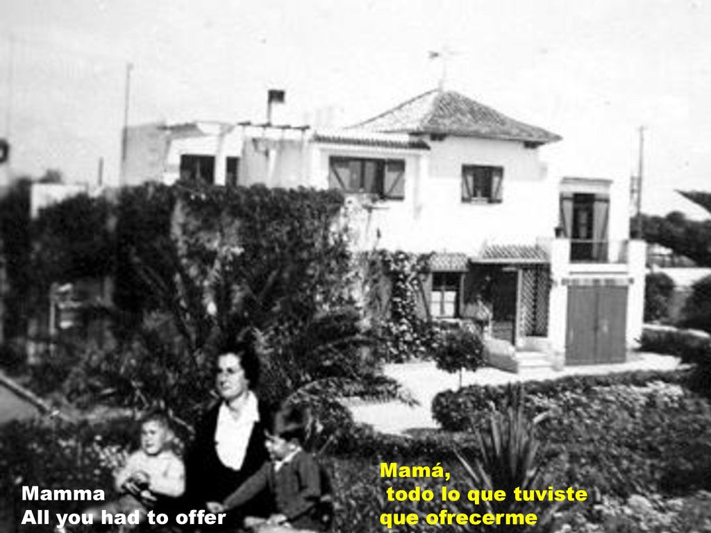 Mamá, todo lo que tuviste que ofrecerme Mamma All you had to offer