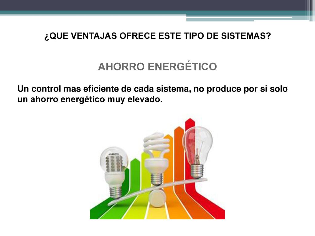 AHORRO ENERGÉTICO ¿QUE VENTAJAS OFRECE ESTE TIPO DE SISTEMAS