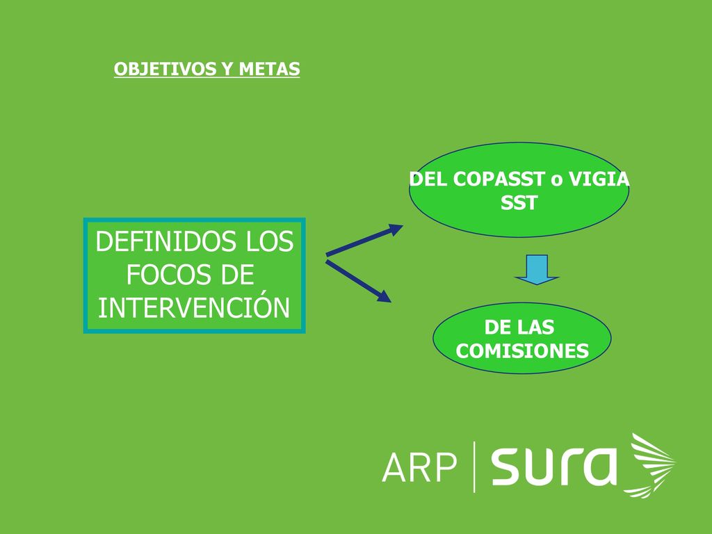 DEFINIDOS LOS FOCOS DE INTERVENCIÓN DEL COPASST o VIGIA SST DE LAS