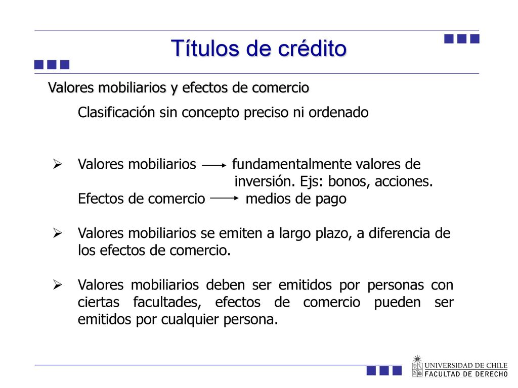 Títulos de crédito ION Valores mobiliarios y efectos de comercio