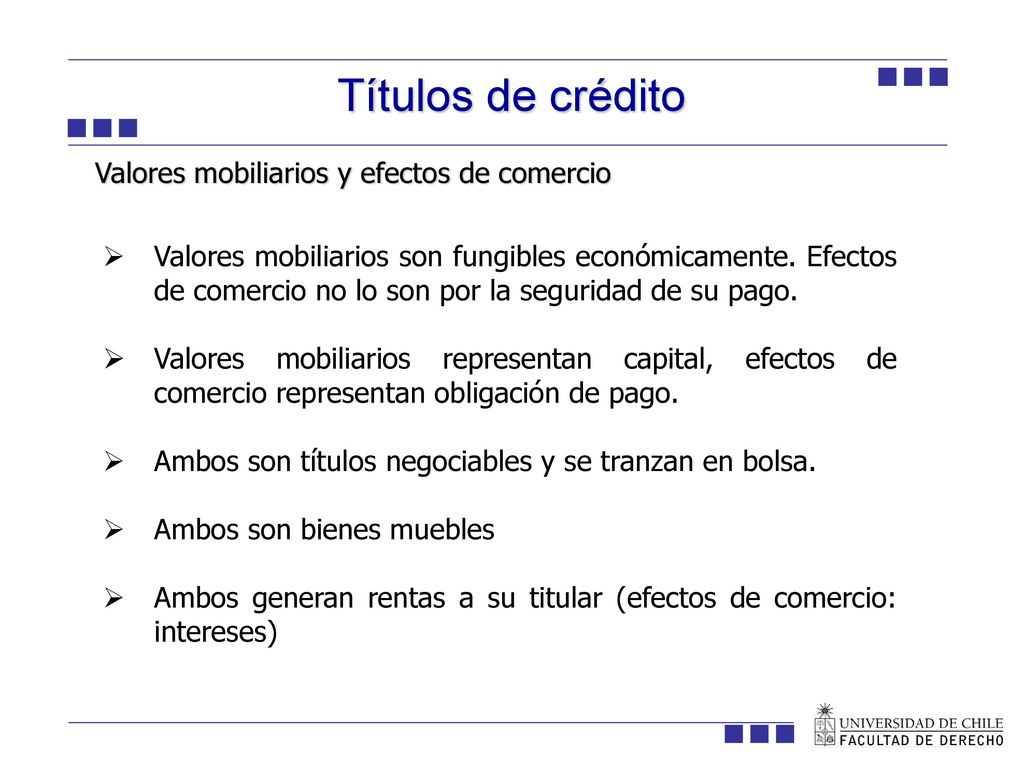 Títulos de crédito ION Valores mobiliarios y efectos de comercio