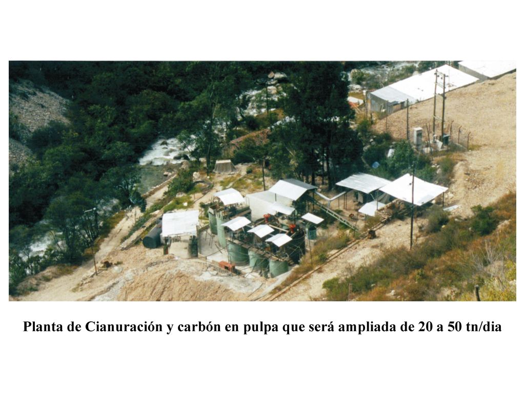 Planta de Cianuración y carbón en pulpa que será ampliada de 20 a 50 tn/dia