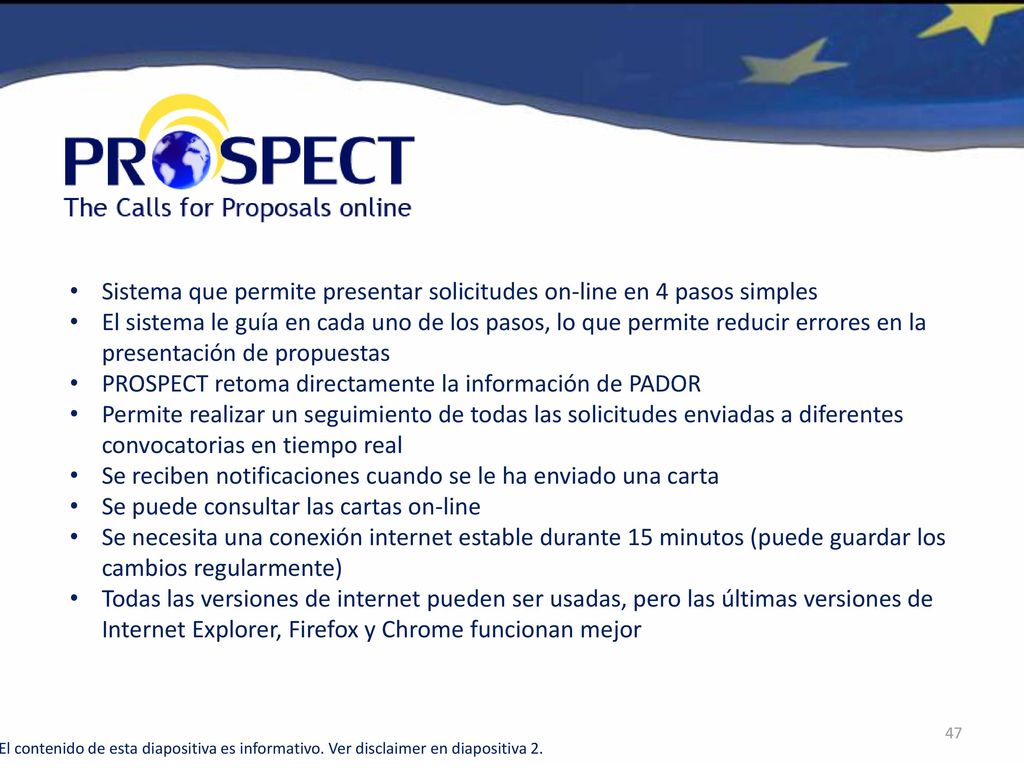 Sistema que permite presentar solicitudes on-line en 4 pasos simples