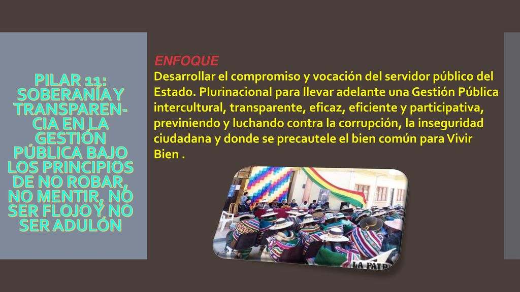 ENFOQUE Desarrollar el compromiso y vocación del servidor público del